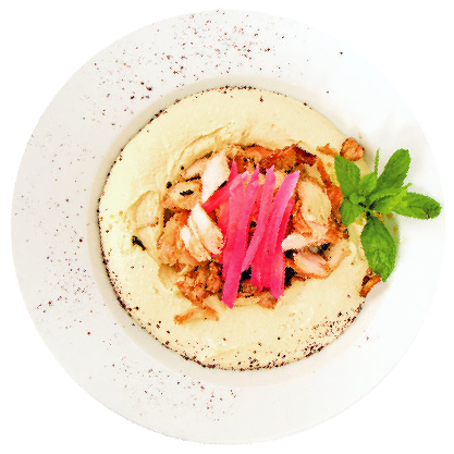HUMMUS WITH CHICKEN SHAWARMA  