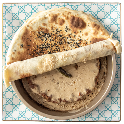 Lahme Bil Sahn – لحمة بالصحن بالطحينة